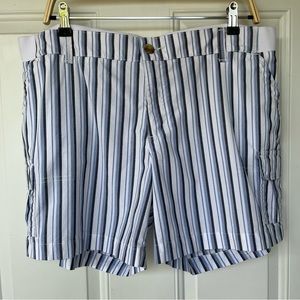 •Lee• Midrise Striped Cargo Shorts - Size 16